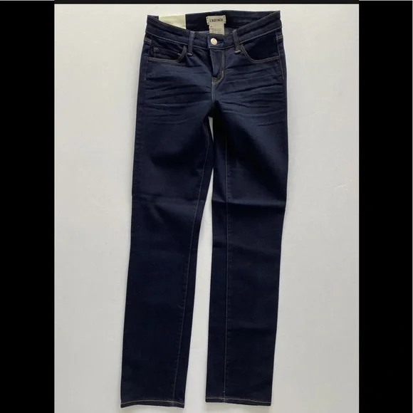 L'AGENCE Coco Mid-Rise Slim Straight Leg Jean Dark Wash 24 25 28 30 31 NWT - Picture 2 of 7